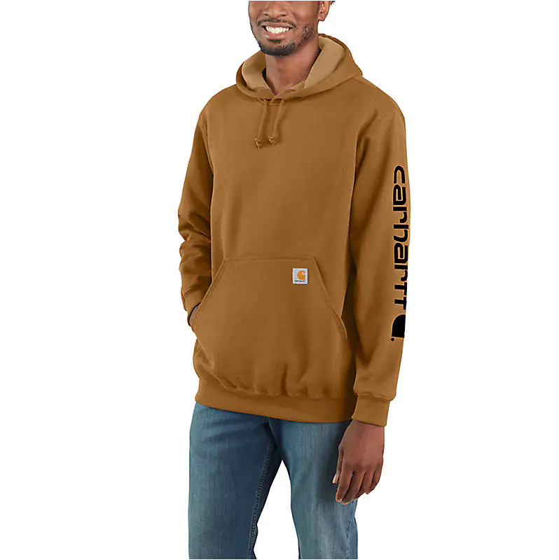 Carhartt Loose Fit Medium Weight Long Sleeve Logo Graphic Hoodie Sweatshirt - Nate's Western Wear