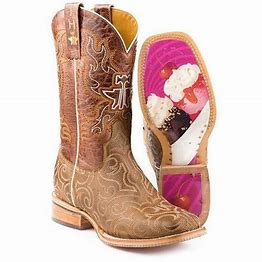 Women's Tin Haul Sunday Funday Boot with Life is Sweet Sole - Nate's Western Wear