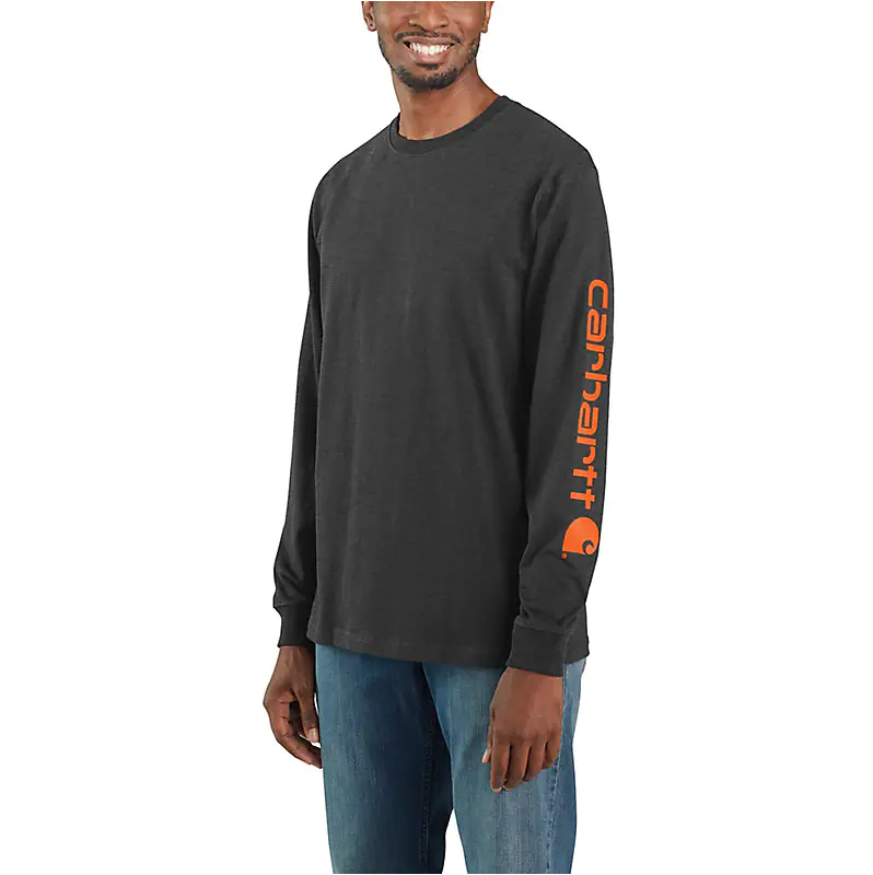 Carhartt Loose Fit Heavy Weight Long Sleeve Logo Graphic T-Shirt - Nate's Western Wear