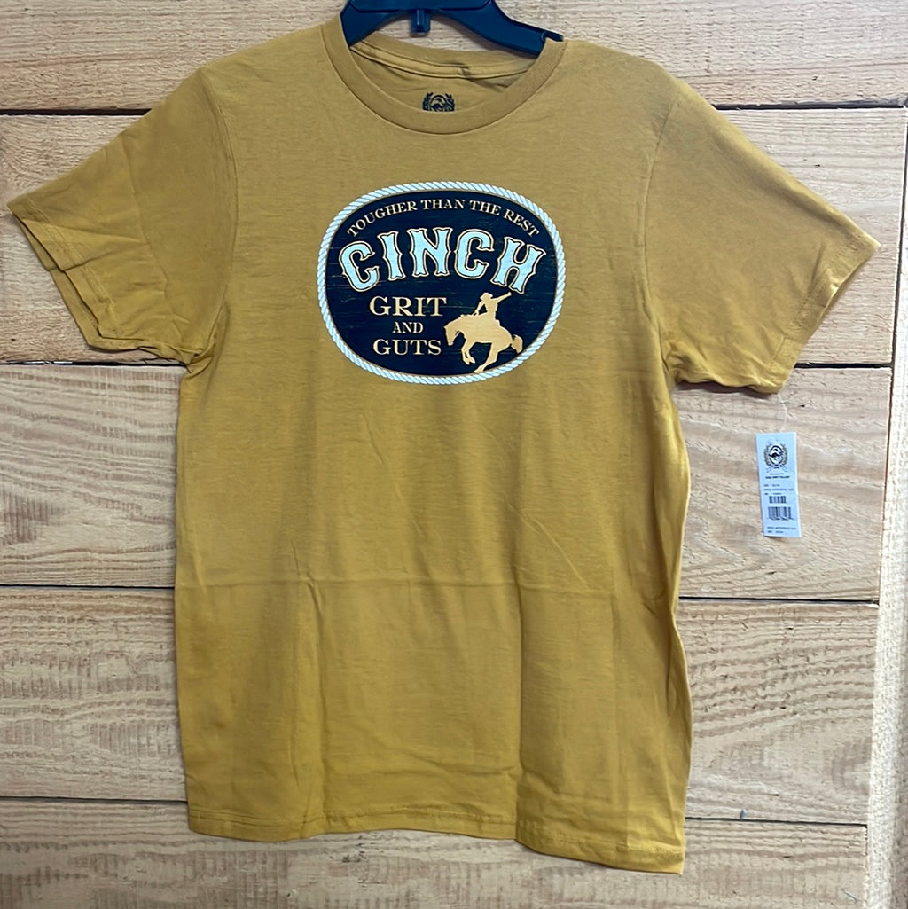 CINCH BOYS S/S TEE - GOLD - Nate's Western Wear