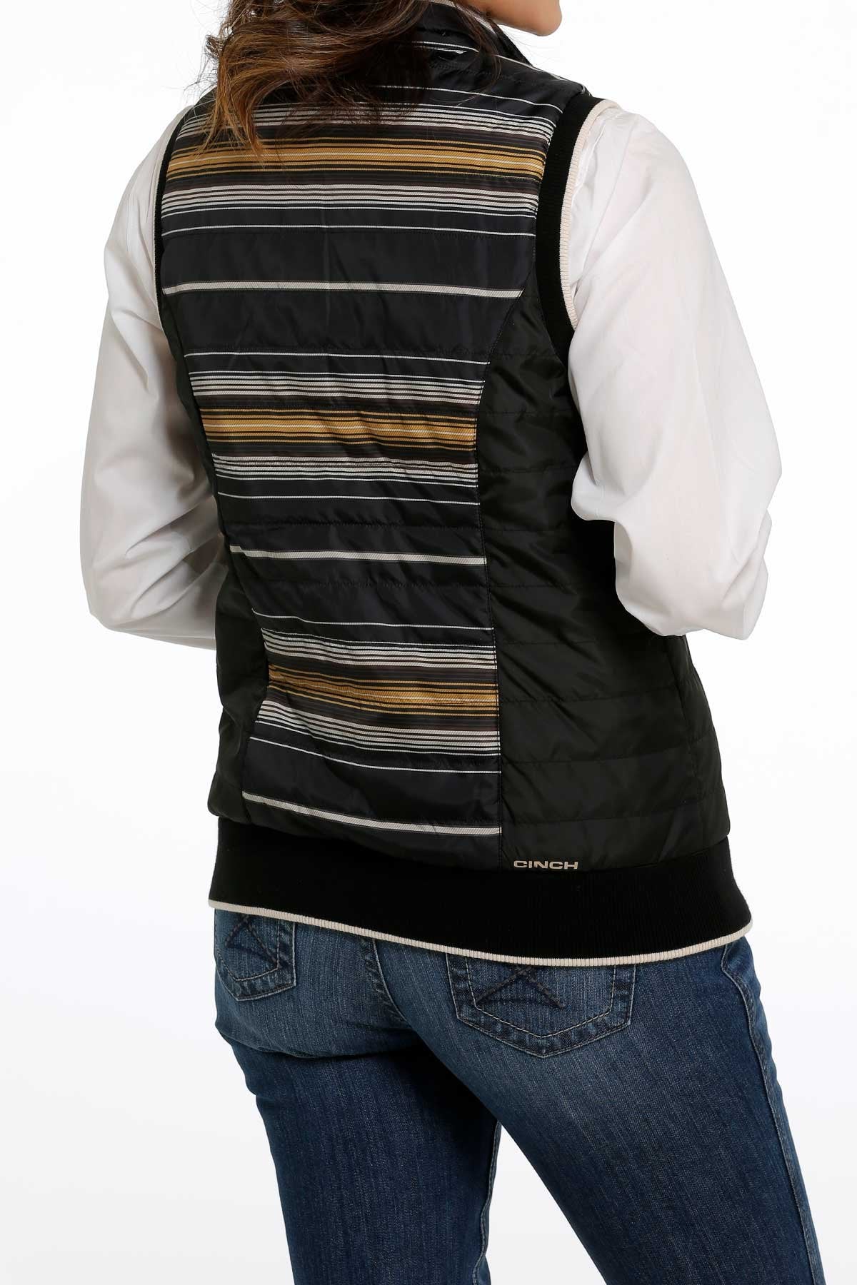 Cinch Women's Quilted Reversible Vest - Black - Nate's Western Wear