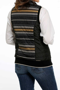 Cinch Women's Quilted Reversible Vest - Black - Nate's Western Wear