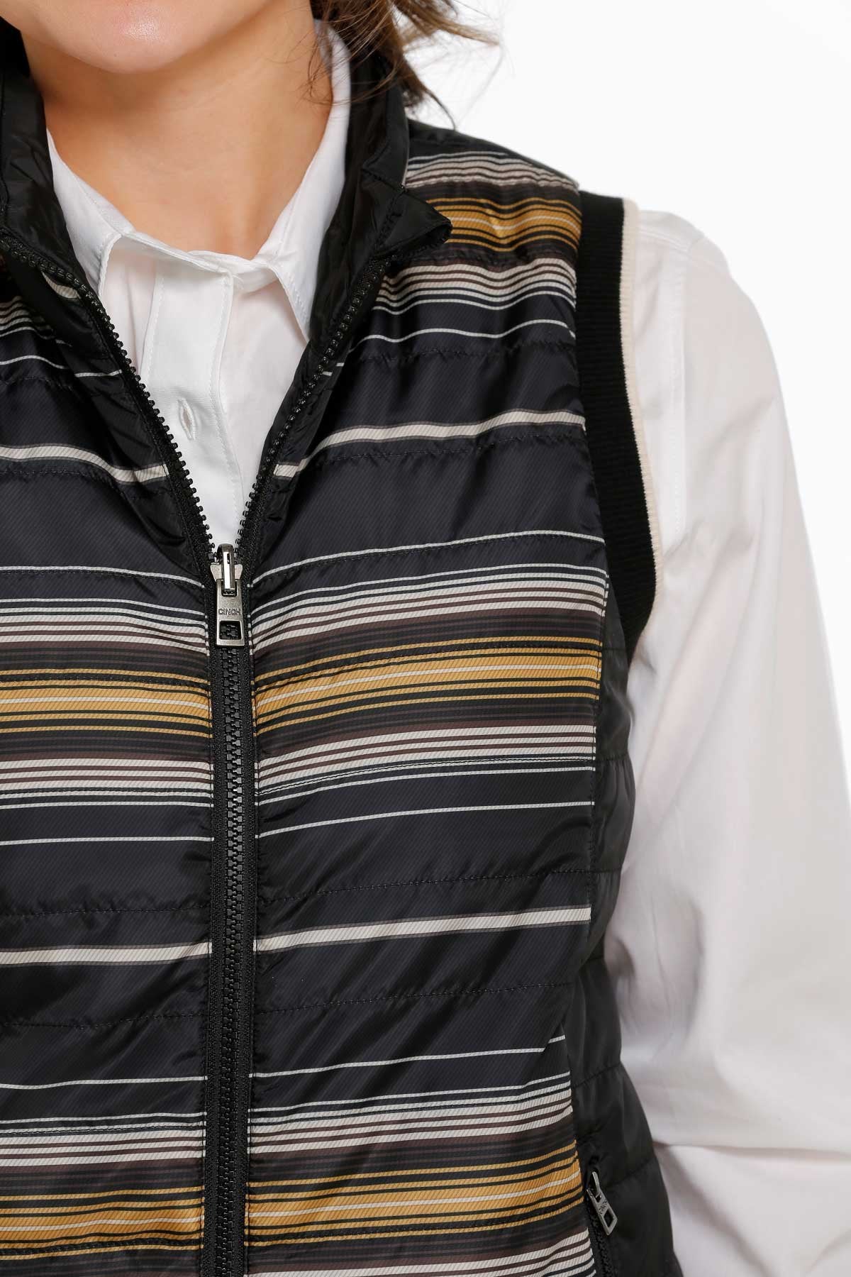 Cinch Women's Quilted Reversible Vest - Black - Nate's Western Wear
