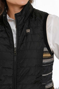 Cinch Women's Quilted Reversible Vest - Black - Nate's Western Wear