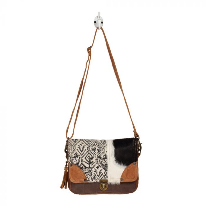 RUG & HAIRON FLAP MESSENGER BAG - Nate's Western Wear