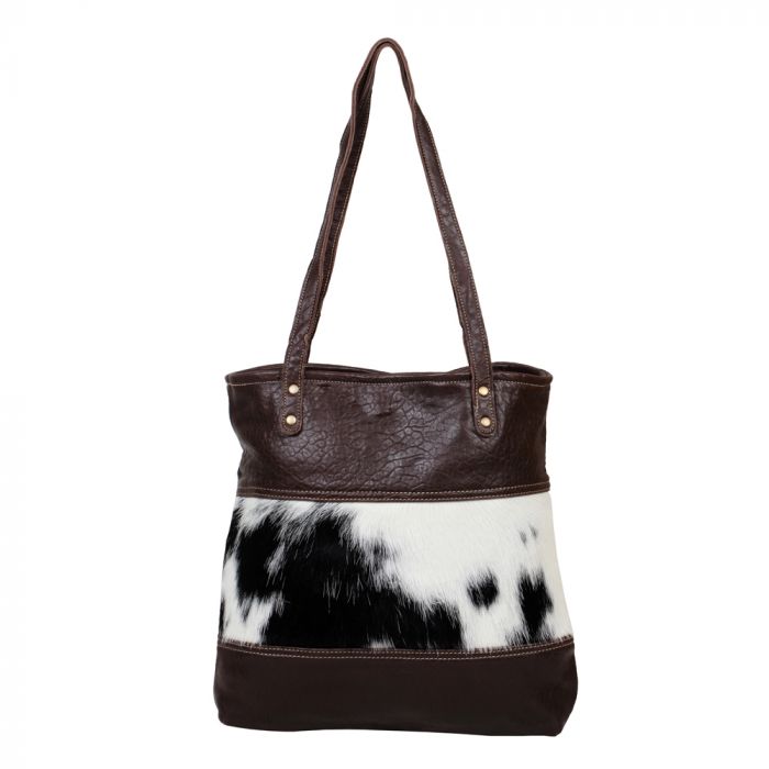 FURRED LEATHER AND HAIRON BAG - Nate's Western Wear