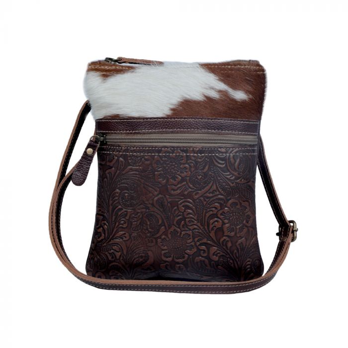 Tangled vine Leather & Hair On Bag - Nate's Western Wear