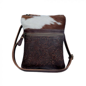 Tangled vine Leather & Hair On Bag - Nate's Western Wear