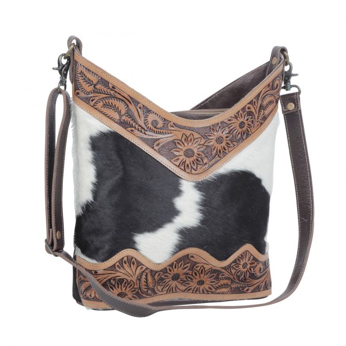 Coco and Cream Hand-Tooled Bag - Nate's Western Wear